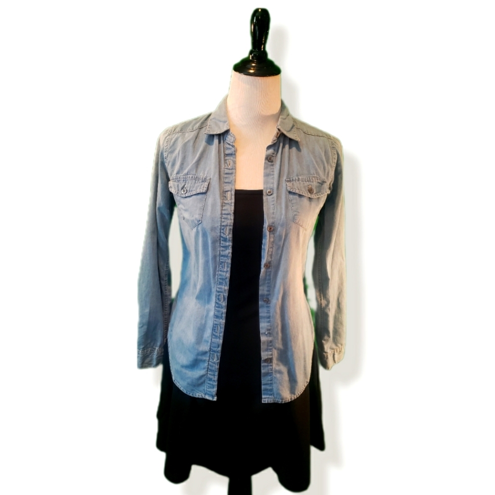 Button up jean shirt